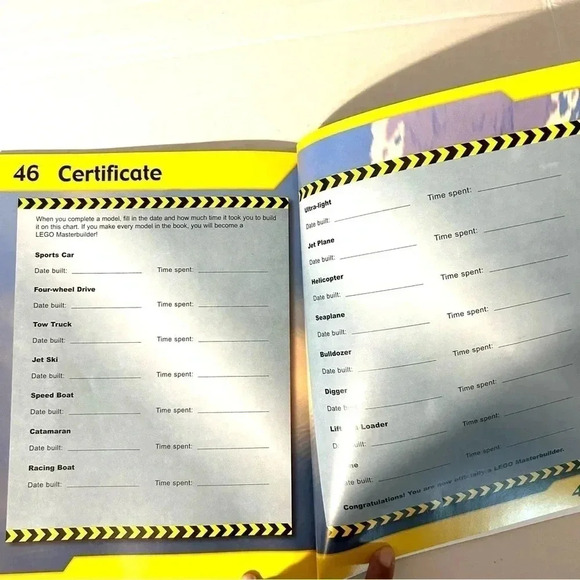 LEGO Busy City Master Builders Book Idea 2000 Manual Paperback NOT FILLED IN NEW - Picture 7 of 7